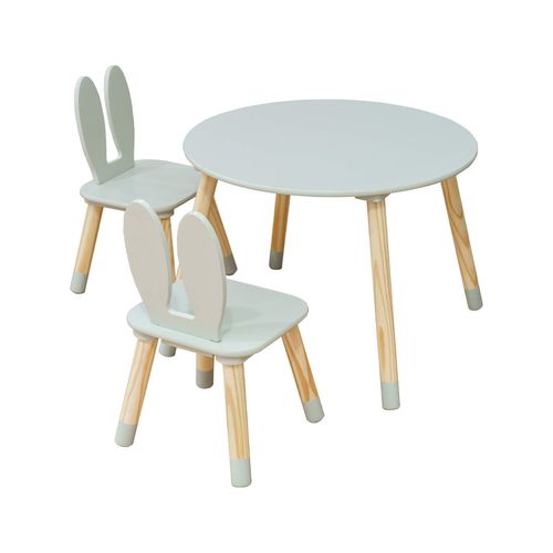 Ensemble Avec Petite Table Et 2 Chaises Pour Enfants Vert