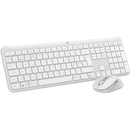 Ensemble Clavier et Souris sans Fil Logitech MK950 Signature Slim - Blanc