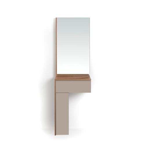 Ensemble Console-Miroir En Mlamine, Tetris