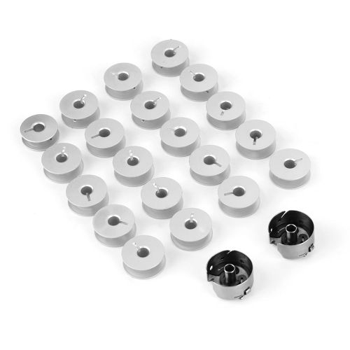 Ensemble D'accessoires Et D'outils Pour Machine A Coudre, 20 Bobines Et 2 Boitiers De Canette