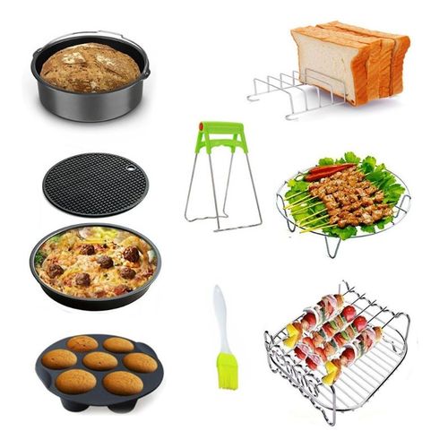 Ensemble d'accessoires pour friteuse  Air 3.2 ? 6.8 QT, 8 pices pour friteuse  Air Gowise Phillips et Cozyna (6-8 pouces 9 pices)