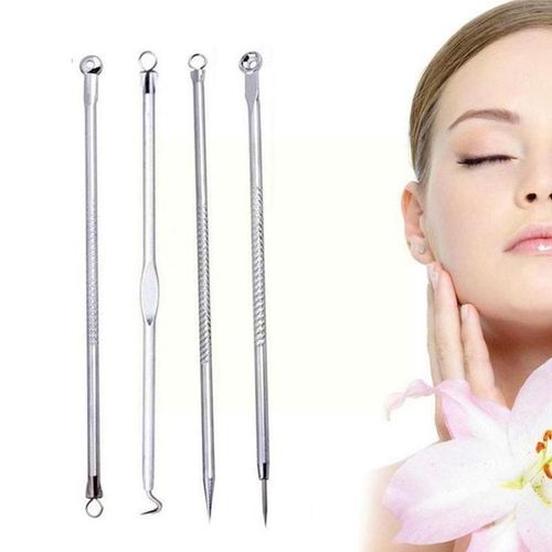 Ensemble D'aiguilles  Points Noirs Et Dors, 4 Pices, Nettoyant Pour L'acn, Les Imperfections, Les Pores, Dissolvant De Taches, W5a5