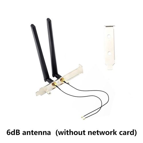 Ensemble d'antennes 6DB - Carte Rseau Sans Fil Intel Ax210ngw 802.11ax Ax200, 5374 Mb/s, 6g, Bluetooth 5.2, Mise  Niveau, Pour Ordinateur Portable