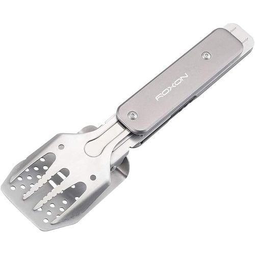 Ensemble D'outils Combins 4 En 1 Pour Mini Barbecue Avec Spatule, Fourchette, Pinces Et Ouvre-Bouteille Pour La Randonne, Le Camping