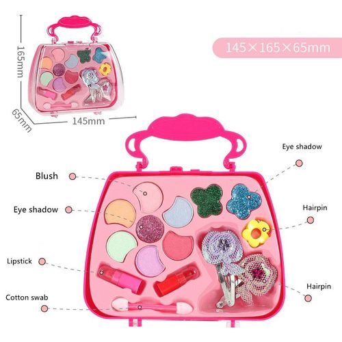 Ensemble D'outils De Maquillage Pour Filles, Jeu De Simulation, Rouge  Lvres, Ombre  Paupires, Blush, Cosplay, Cadeau De Nol Et D'anniversaire Pour Enfants