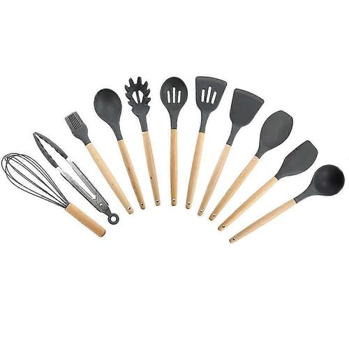 Ensemble D'ustensiles De Cuisine En Silicone, Ensemble D'ustensiles De Cuisine, Ensemble D'ustensiles De Cuisine Avec Poigne En Silicone, Rsistant  La Chaleur