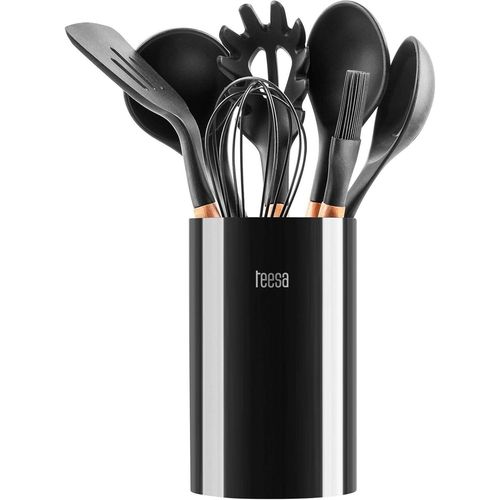 Ensemble D'ustensiles De Cuisine En Silicone Pour La Cuisson,8 Pices,Cuillres,Spatules,Dans Un Rcipient Confortable,Sans Bpa