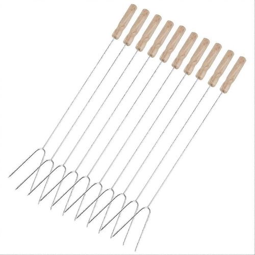 Ensemble de 10 appareils de barbecue en acier inoxydable en forme de U Fourche Bbq Sign Tool Accessoires