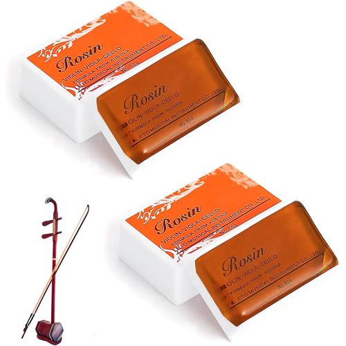 Ensemble De 2 Colophanes Naturelles Pour Violon Et Violoncelle, Amliore La Prononciation Et L'adhrence Des Cordes, Colophane Naturelle  Faible Poussire Pour Violon Violoncelle Instruments  Cordes