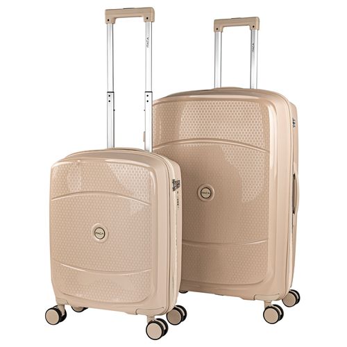 Ensemble De 2 Sacs De Voyage Rigides Avec Roues Doubles En Polypropylne Avec Verrou Tsa, Lger Et Rsistant, Cabine Et Grande Taille 760217