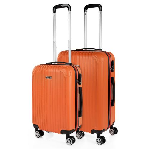 Ensemble De 2 Valises De Voyage, Chariot  4 Roues. Abs Rigide Et Lger. Poignes Et Cadenas. Petite Cabine Low Cost Et Moyen Extensible. T71515