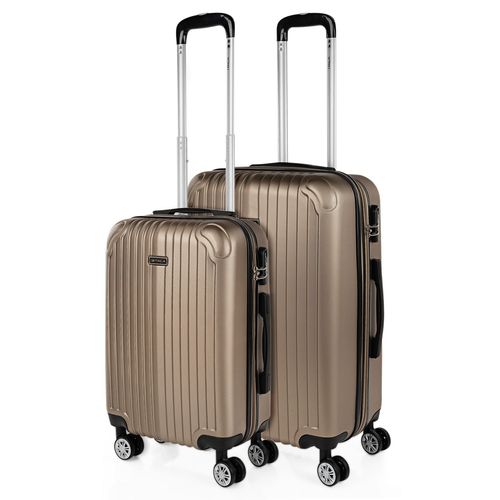 Ensemble De 2 Valises De Voyage, Chariot  4 Roues. Abs Rigide Et Lger. Poignes Et Cadenas. Petite Cabine Low Cost Et Moyen Extensible. T71515