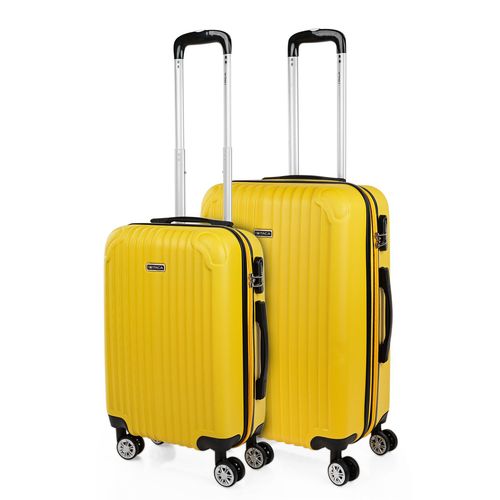Ensemble De 2 Valises De Voyage, Chariot  4 Roues. Abs Rigide Et Lger. Poignes Et Cadenas. Petite Cabine Low Cost Et Moyen Extensible. T71515