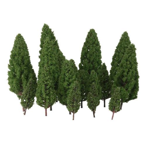 Ensemble De 20 Pices D'Arbres En Forme De Tour En Plastique, Modlisation De Train, Amnagement De Paysage, Architecture 1:50 ? 1:400, Miniatures, Kits De Construction