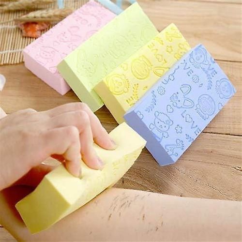 Ensemble De 3 ponges De Bain Exfoliantes Ultra Douces, Couleurs Alatoires, Pour Un Nettoyage Et Un Soin De La Peau En Douceur