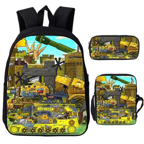 Ensemble De 3 Sacs  Dos World Of Tanks, Imprimes De Chars De Combat, Pour Adolescents, Filles Et Garcons
