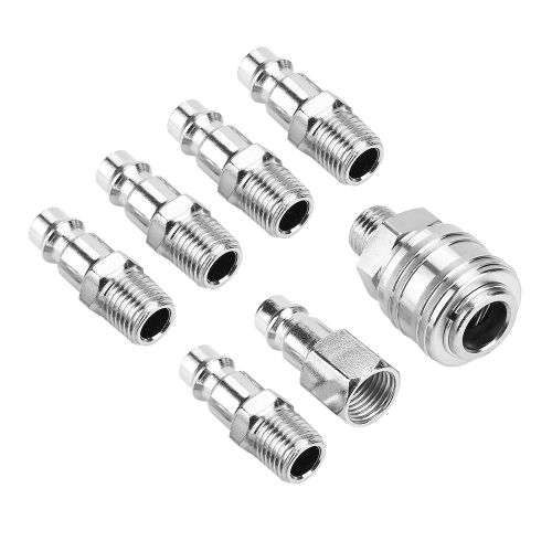 Ensemble De 6 Raccords De Compresseur A Air Comprime De Style Allemand, Filetage Bsp 1/4