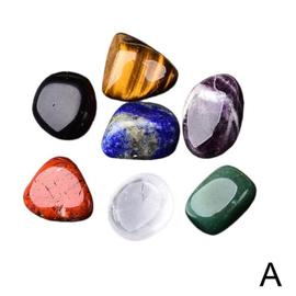 Ensemble de 7 pierres naturelles en cristal, Chakras, pierre de
