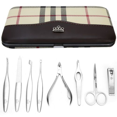 Ensemble De 8 Coupe-Ongles En Acier Inoxydable, Ciseaux A Sourcils, Repousse-Peau Morte, Outils De Manucure