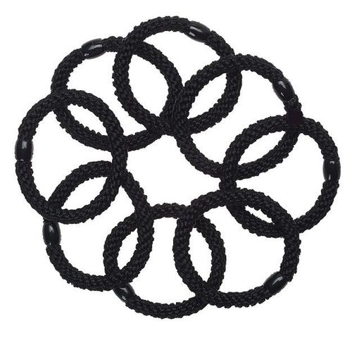 Ensemble De 8 Supports De Queue De Cheval Noirs - Exceptionnellement Scuriss Avec Une Tenue Douce