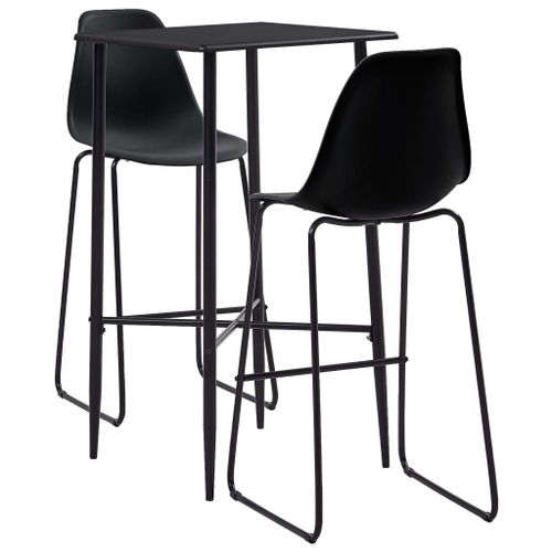 Ensemble De Bar 3 Pcs Plastique Noir