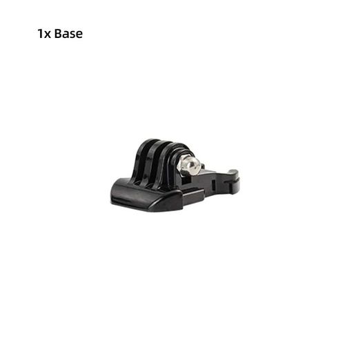 Ensemble de base de casque pour GoPro, adaptateur  vis, crochet en J, autocollant adhsif, adapt pour GoPro Fore13, 12, 11, 10, 9, Instactage 360 Bery, DJI, OSMO Action 4, 3-Gris couleur