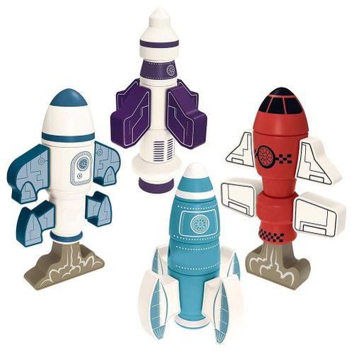 Ensemble De Blocs De Construction De Fuse Magntique, Robot  Empiler, Jouet Pour Garon Et Fille, Puzzle, Jouet Cadeau, 4 Pices/Ensemble