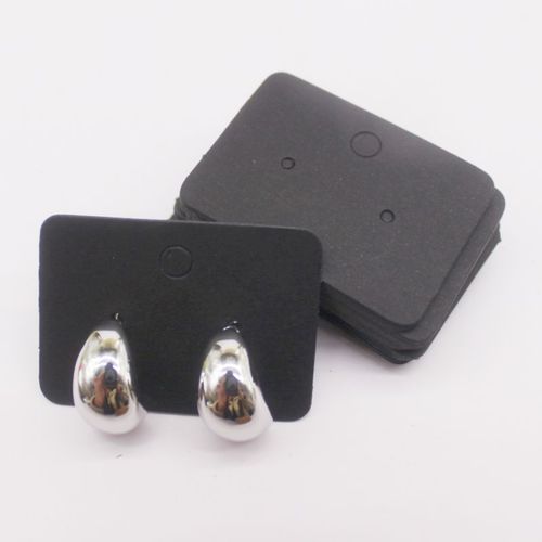 Ensemble De Boucles D'oreilles Design Cirhide,Carte De Bijoux,Pendentif Noir Et Blanc,100 Pices