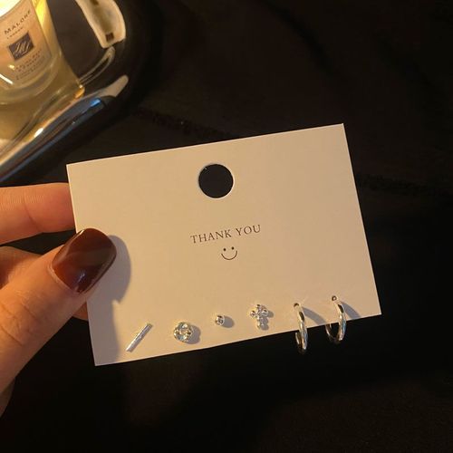 Ensemble De Boucles D'oreilles En Mtal Love Coussins Circle Dstresspour Femmes, Petits Bijoux Piercing, Pendentif Tendance, Mode Corenne, Nouveau, 2023