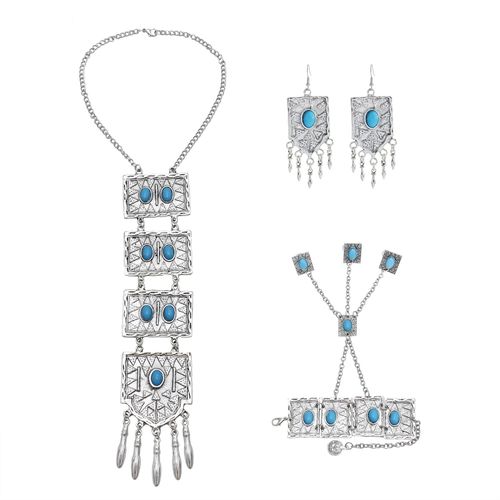 Ensemble De Boucles D'oreilles Et Bracelet En Acrylique Rouge Pour Femmes, Bijou De Style Gitane, Rtro, Turc, Robe, Accessoires
