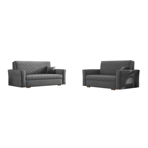Ensemble De Canaps Columbus 150, Fonction De Couchage, Gris