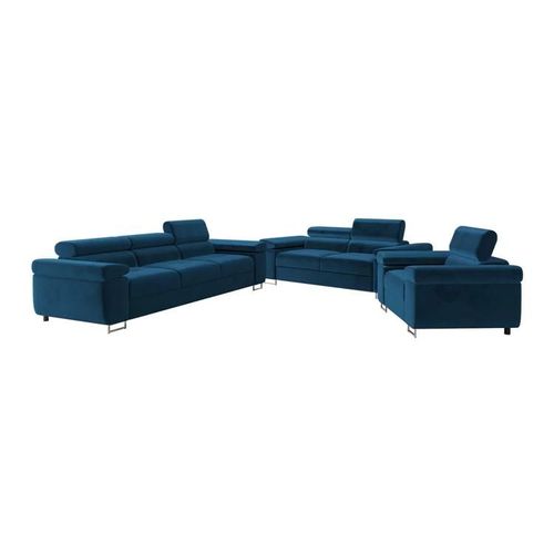 Ensemble De Canaps Comfivo Eliferu 107, Fonction De Couchage, Bleu