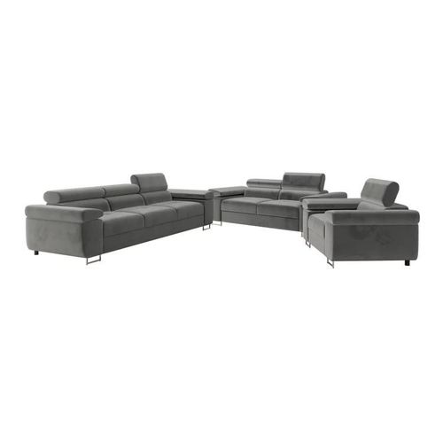 Ensemble De Canaps Comfivo Eliferu 107, Fonction De Couchage, Gris