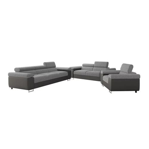 Ensemble De Canaps Comfivo Eliferu 107, Fonction De Couchage, Gris