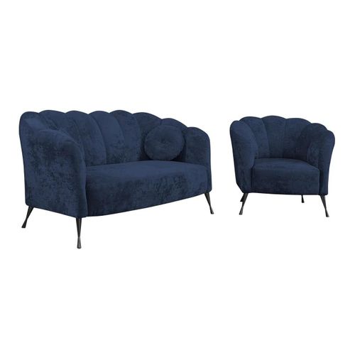 Ensemble De Canaps Providence 152, Fonction De Couchage, Bleu