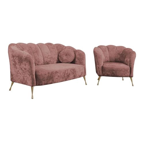 Ensemble De Canaps Providence 152, Fonction De Couchage, Rose
