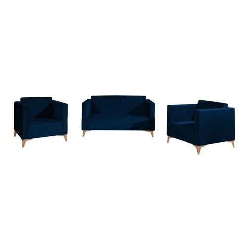 Ensemble De Canaps Virmore 103, Fonction De Couchage, Bleu