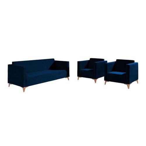 Ensemble De Canaps Virmore 104, Fonction De Couchage, Bleu