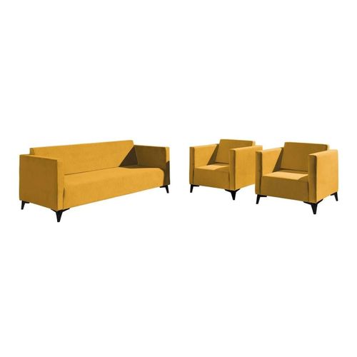 Ensemble De Canaps Virmore 104, Fonction De Couchage, Jaune