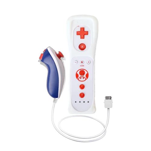 Ensemble De Contrleur Dahchuck, Motion Plus, Tlcommande Wii, Manette De Jeu Pour Le Contrle Des Jeux Nintendo Wii, 1 Paire-Blue White