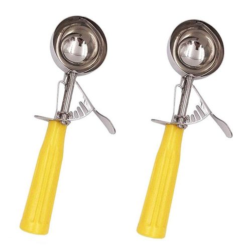 Ensemble De Cuillres  Biscuits, 2 Pices De Cuillres  Glace Avec Gchette, Cuillre  Pte  Biscuits En Acier Inoxydable Pour La Cuisson