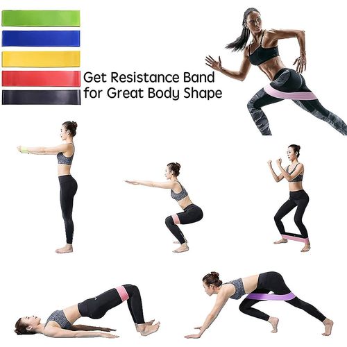 Ensemble De Curseurs De Base D'exercice De Remise En Forme Double Et De Bandes De Rsistance D'entranement De Yoga  5 Boucles Pour La Construction Des Jambes, Les Diapositives De Force Fonctionnent En Douceur, Entranement Bleu