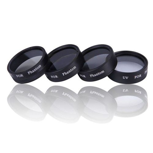 Ensemble De Filtres D'objectif De Camra De Drone (Nd4 Nd8 Uv Cpl) Pour Dji Phantom 4/3 Professionnel Avanc