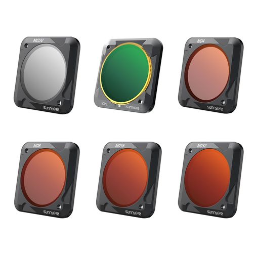 Ensemble De Filtres De Plonge Pour Dji Osmo Action2 Cpl Mcuv,Lentille Rouge,Violet Et Rose,Accessoires Pour Drone Dji Action 2 - Type 6in1