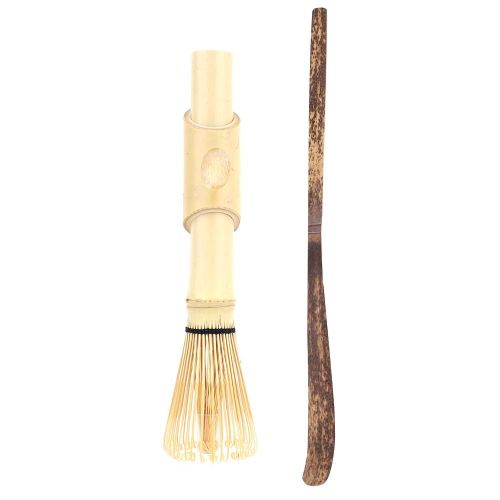 Ensemble De Fouet  Th Matcha Chashaku En Bambou, Ensemble Excutif, Cuillre  Crochet, 2 Pices