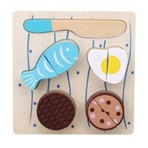 Ensemble De Fruits Et Desserts En Bois, Jeu De Simulation Amusant Pour Bb, Jeu De Coupe, Cognition Alimentaire ducative, Puzzle 3d, Forme Assortie