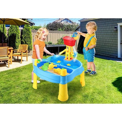 Ensemble De Jeu De Plage Avec Table  Eau Et Sable  Jouet De Bac  Sable D'extrieur Pour Enfants