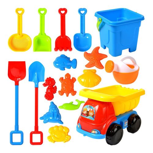 Ensemble De Jeu De Sable De Plage Pour Enfants - Ensemble De Base De 10 Pices Avec Grande Pelle