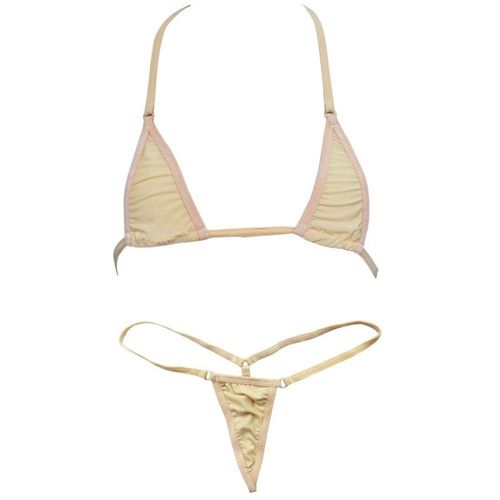 Ensemble De Lingerie Sexy Pour Femmes, Soutien-Gorge Bandage, Micro String, Bikini, Mini String, Microkini, Sous-Vtements, Chaud, 7.0