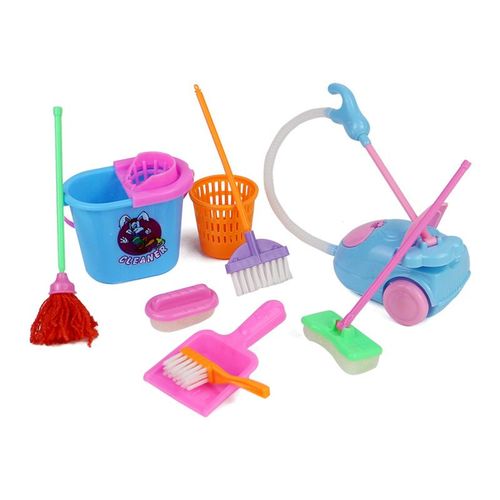 Ensemble De Nettoyage Barbie, Outils De Nettoyage De Simulation De Jouets De Maison De Jeu